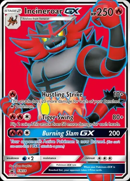Carte Pokémon Félinferno-GX #SM38 — Jumbo