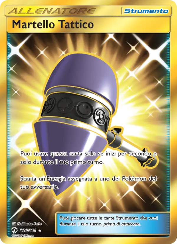 Carte Pokémon Marteau Attends Voir #236 — Tonnerre Perdu