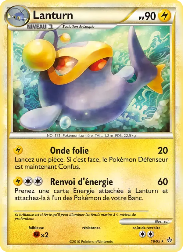 Carte Pokémon Lanturn #18 — Déchaînement