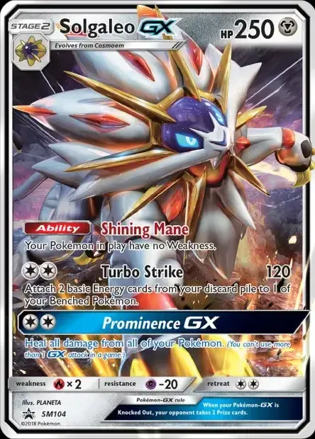 Carte Pokémon Solgaleo-GX #SM104 — Jumbo