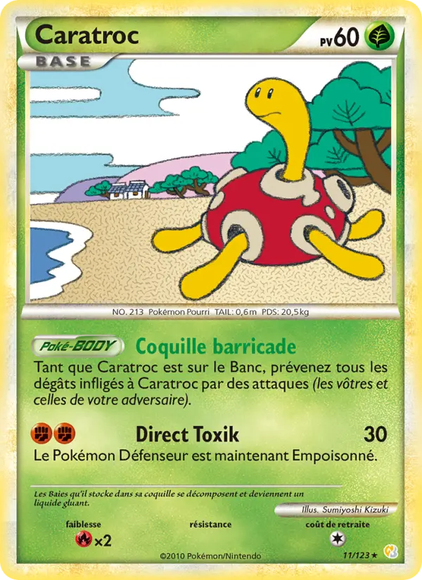 Carte Pokémon Caratroc #11 — HeartGold SoulSilver