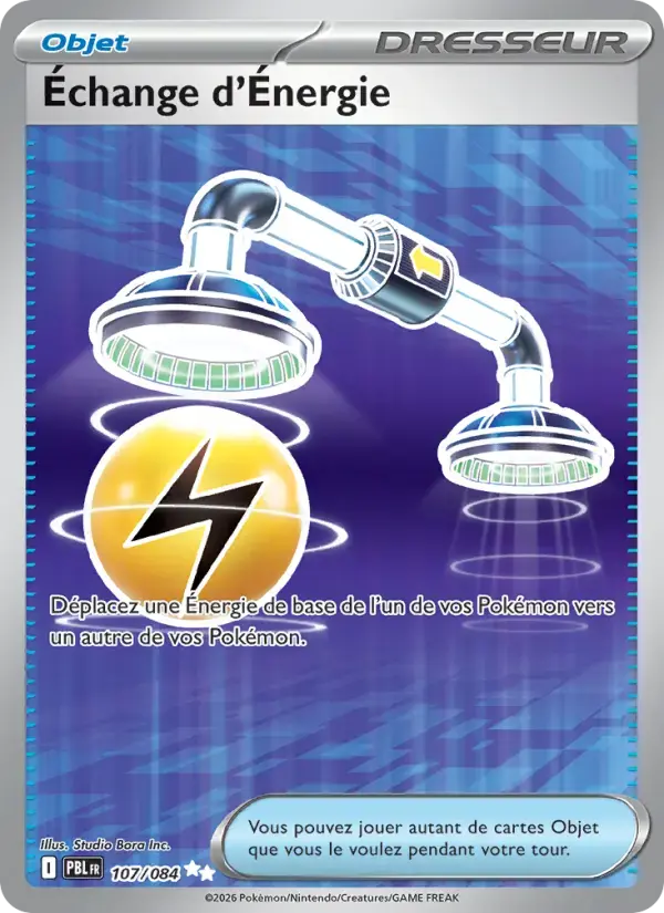 Carte Pokémon Échange d'Énergie #107 — Nuit Noire