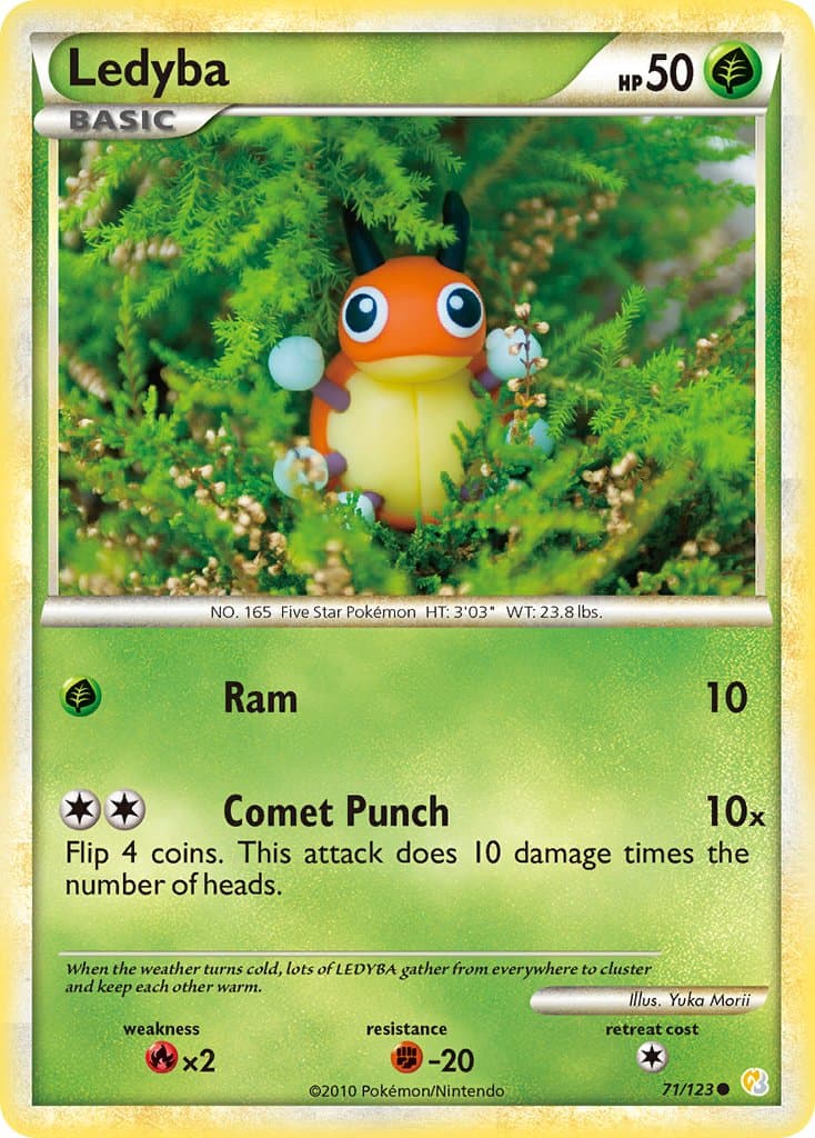 Carte Pokémon Ledyba #010 — ソウルシルバーコレクション