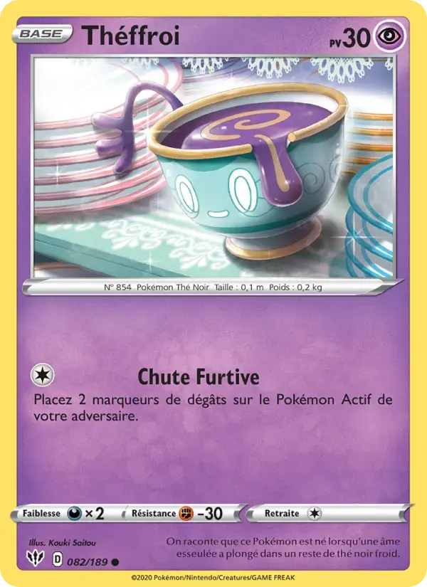 Carte Pokémon Théffroi #82 — Ténèbres Embrasées