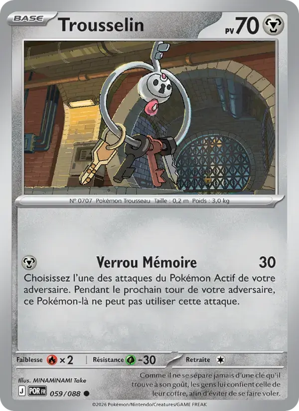 Carte Pokémon Trousselin #059 — Équilibre Parfait