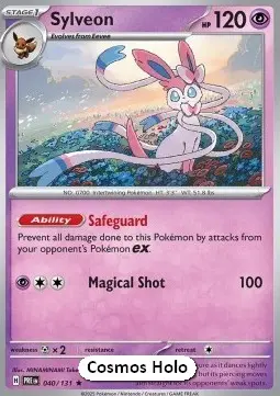 Sylveon #040 Cosmos Holo — Prismatic Evolutions
