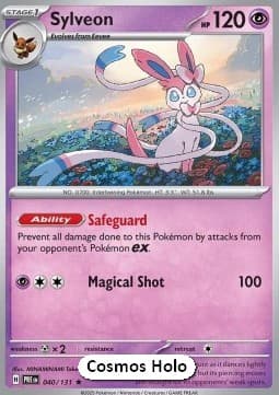 Sylveon #040 Cosmos Holo — Prismatic Evolutions
