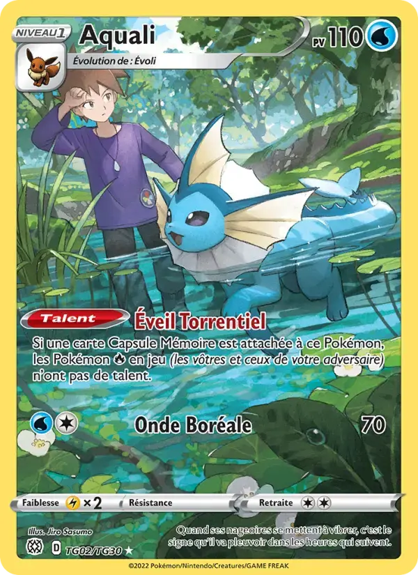 Carte Pokémon Aquali #TG02 — Stars Étincelantes