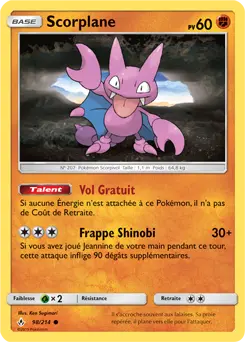 Carte Pokémon Scorplane #98 — Alliance Infaillible
