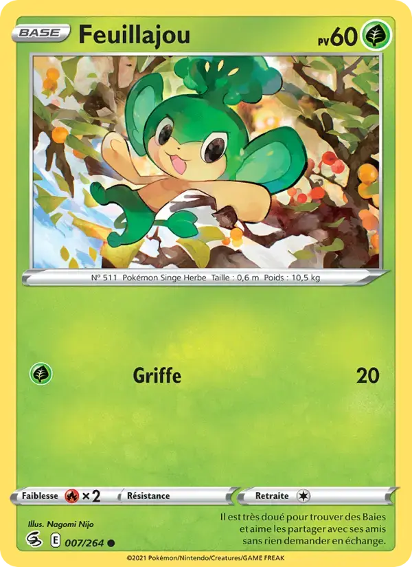Carte Pokémon Feuillajou #7 — Poing de Fusion