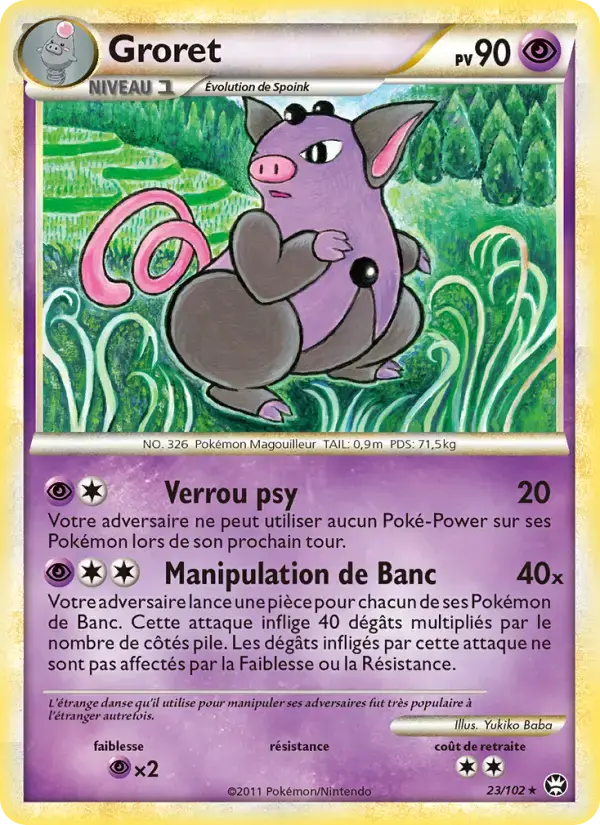 Carte Pokémon Groret #23 — Triomphe