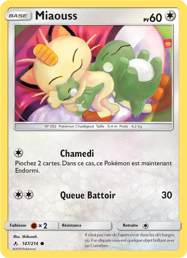 Carte Pokémon Miaouss #147 — Alliance Infaillible