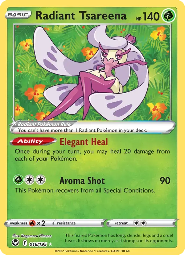 Radiant Tsareena #016 — Silver Tempest