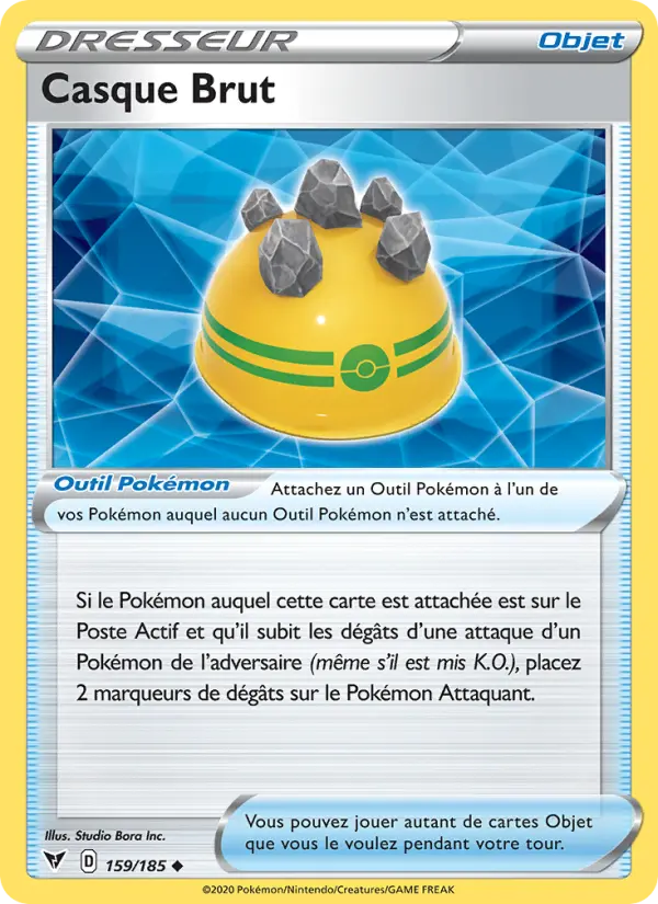 Carte Pokémon Casque Brut #159 — Voltage Éclatant