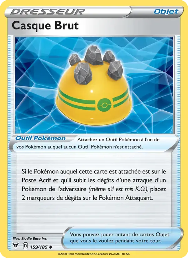 Carte Pokémon Casque Brut #159 — Voltage Éclatant