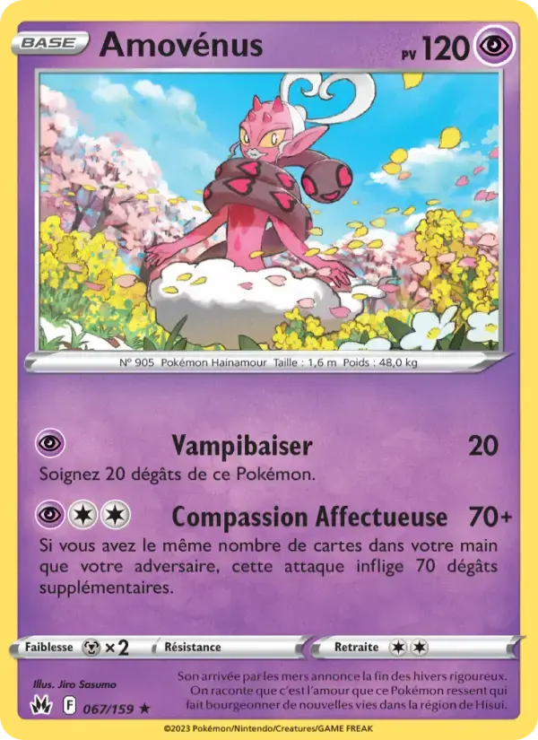 Carte Pokémon Amovénus #067 — Zénith Suprême