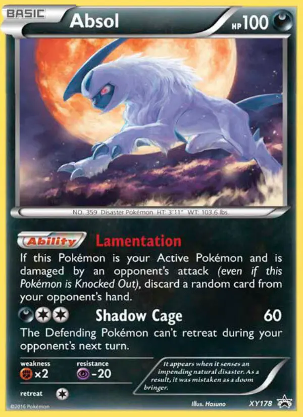 Carte Pokémon Absol #XY178 — Promos X&Y