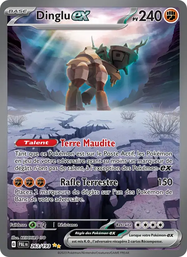 Carte Pokémon Dinglu-ex #263 — Évolutions à Paldea