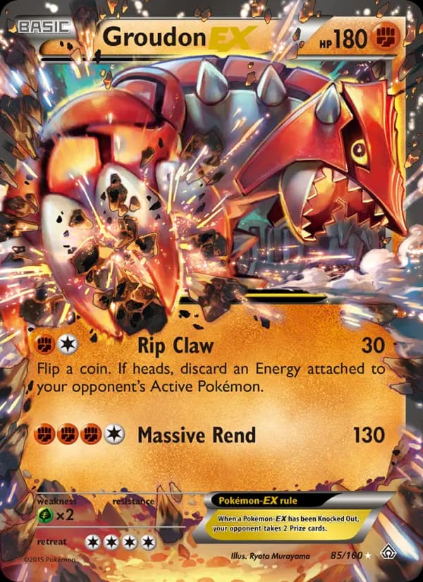 Groudon EX #85 — Primal Clash