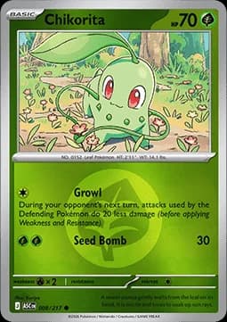 Chikorita #008 Non Holo — Ascended Heroes