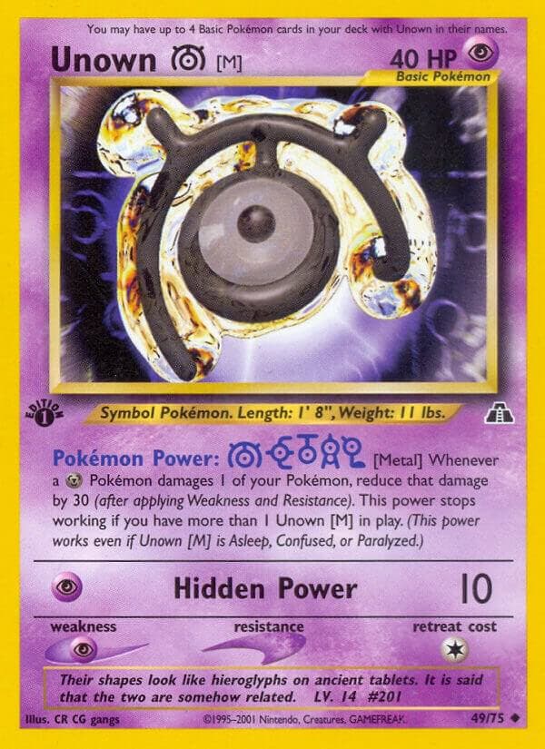 Unown [M] #49 — Neo Discovery