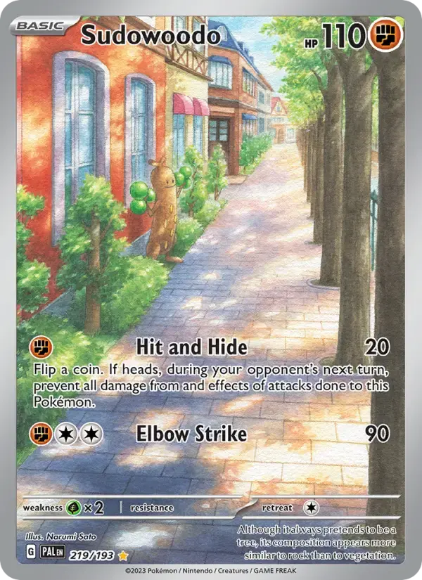 Sudowoodo #219 — Paldea Evolved