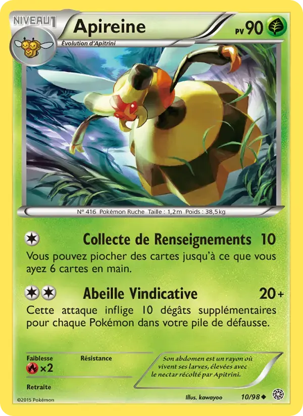 Carte Pokémon Apireine #10 — Origines Antiques