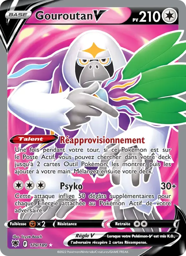 Carte Pokémon Gouroutan V #179 — Astres Radieux