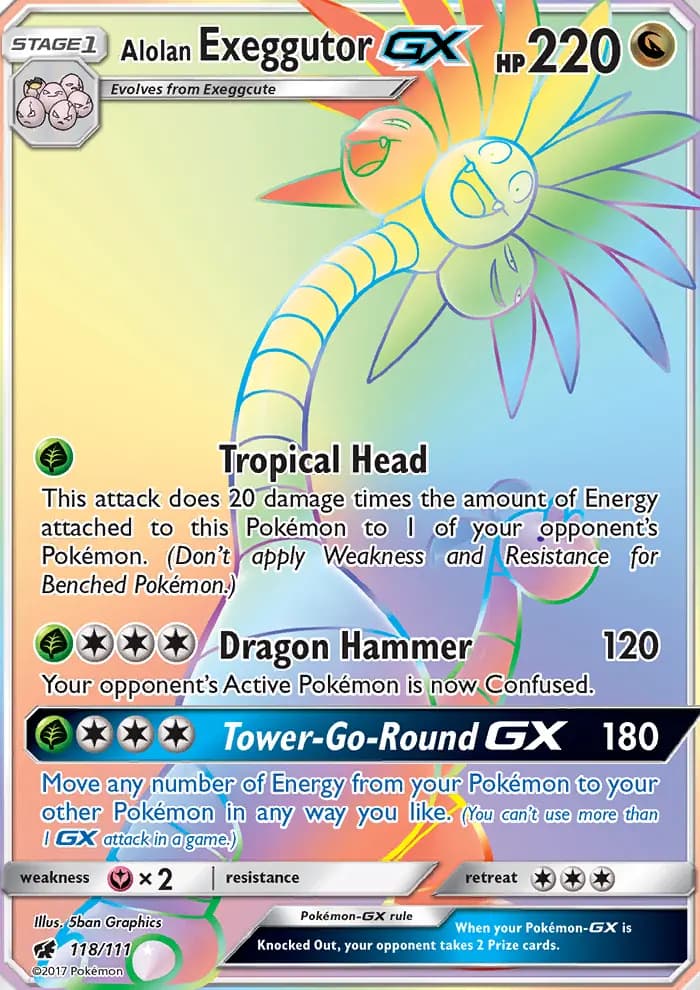 Alolan Exeggutor GX #118 — Crimson Invasion