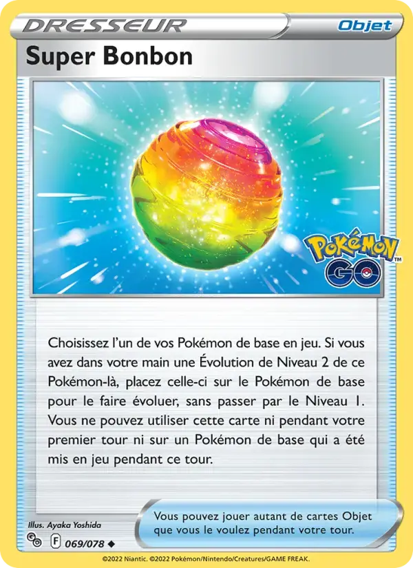Carte Pokémon Super Bonbon #069 — Pokémon GO