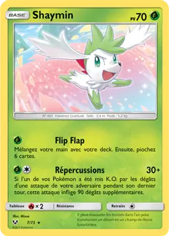 Carte Pokémon Shaymin #7 — Légendes Brillantes