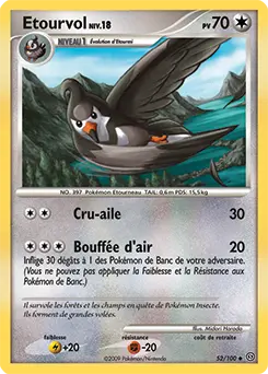 Carte Pokémon Etourvol #52 — Tempête