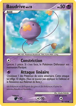 Carte Pokémon Baudrive #58 — Tempête