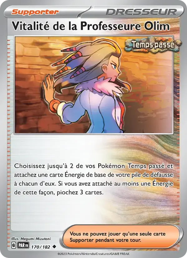 Carte Pokémon Vitalité de la Professeure Olim #170 — Faille Paradoxe
