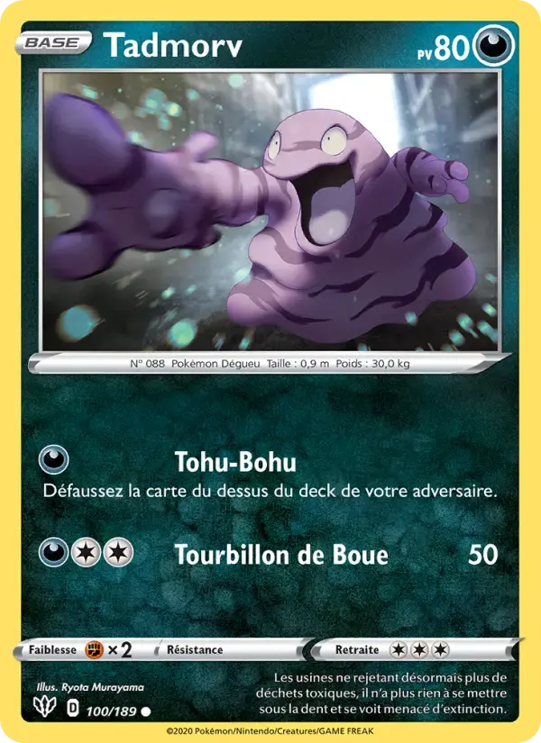 Carte Pokémon Tadmorv #100 — Ténèbres Embrasées