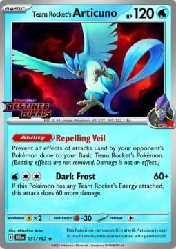 Team Rocket's Articuno #051 Stamp — Destined Rivals