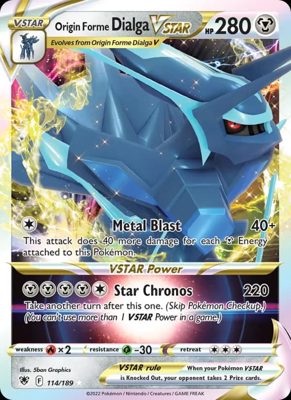 Origin Forme Dialga VSTAR #114 — Astral Radiance