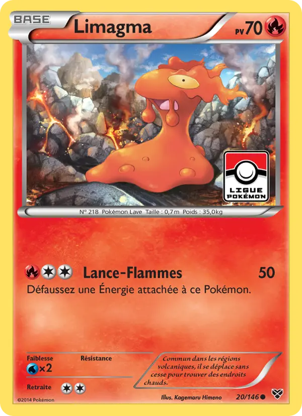 Carte Pokémon Limagma #20 — XY