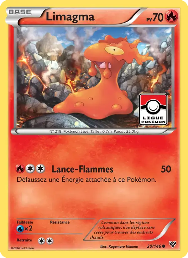 Carte Pokémon Limagma #20 — XY