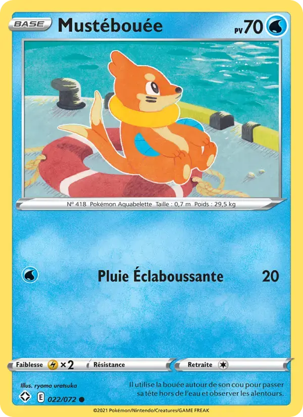 Carte Pokémon Mustébouée #22 — Destinées Radieuses