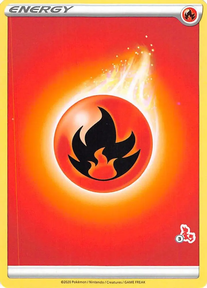 Carte Pokémon Fire Energy #Cinderace 03 — Académie de Combat 2022