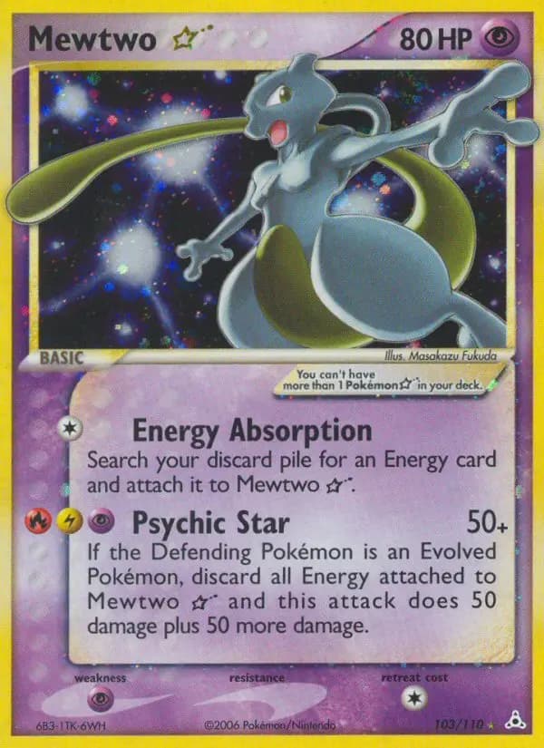 Mewtwo Star #103 — Holon Phantoms