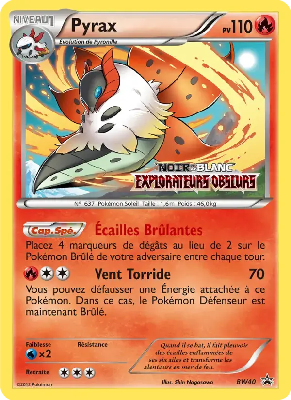 Carte Pokémon Pyrax #BW40 — Promos Noir et Blanc