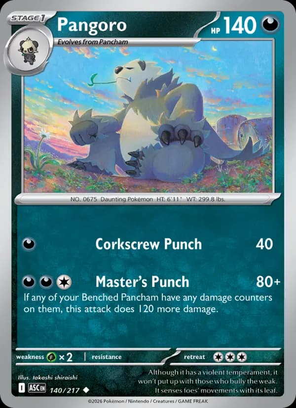 Pangoro #140 — Ascended Heroes