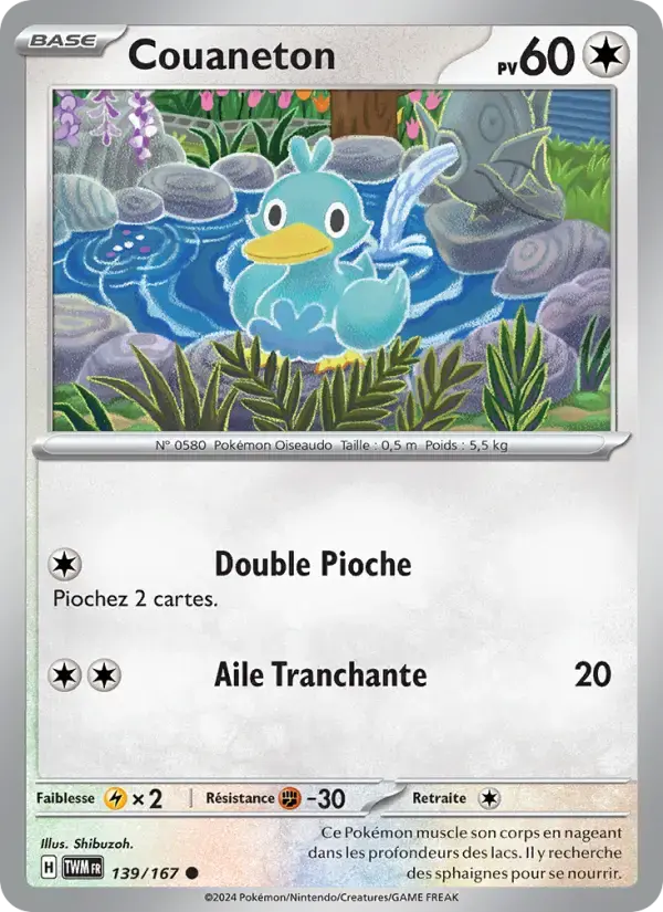 Carte Pokémon Couaneton #139 — Mascarade Crépusculaire