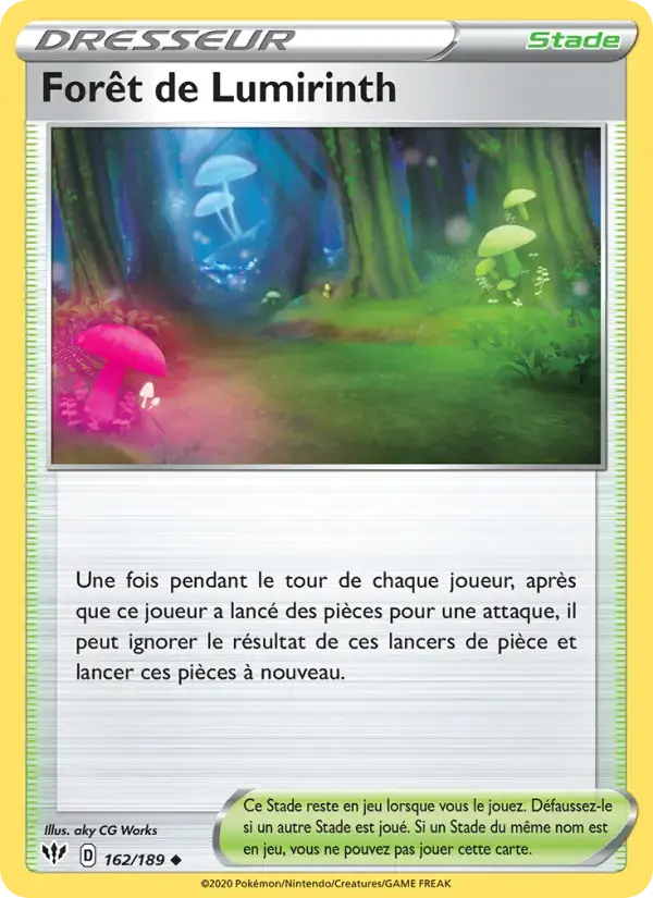 Carte Pokémon Forêt de Lumirinth #162 — Ténèbres Embrasées