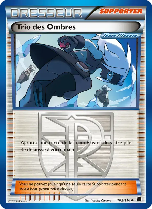 Carte Pokémon Trio des Ombres #102 — Glaciation Plasma