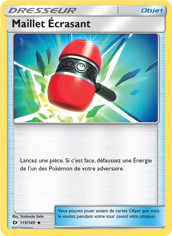 Carte Pokémon Maillet Écrasant #115 — Soleil et Lune