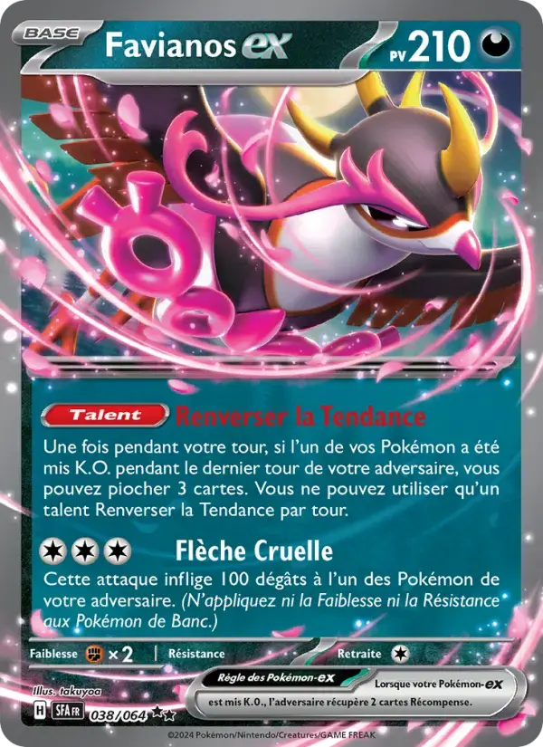 Carte Pokémon Favianos-ex #038 — Fable Nébuleuse