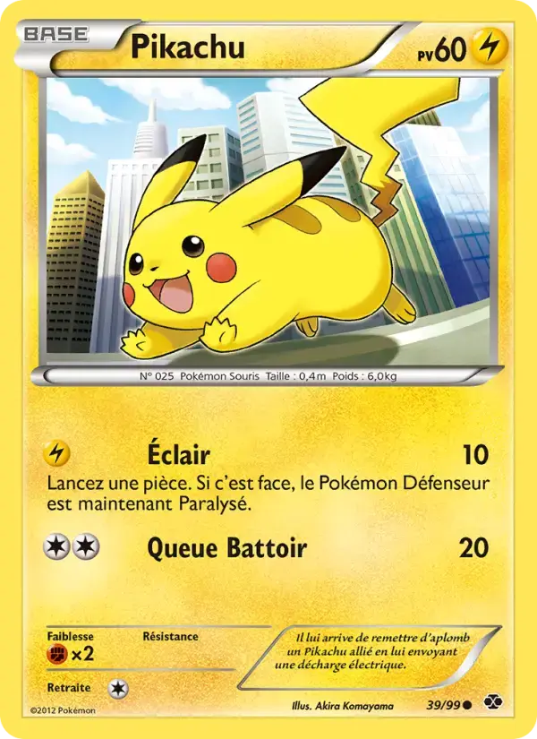Carte Pokémon Pikachu #39 — Destinées Futures